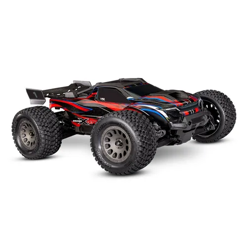 TRAXXAS MINI-XRT 3S 4x4 Monster-Truck RTR Brushless - Rot - RC-Modelle: Hochgeschwindigkeits Monster-Truck im Maßstab 1/18 mit leistungsstarkem Brushless-Antrieb und Allradantrieb für maximalen Fahrspaß auf jedem Untergrund.