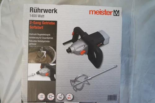 Meister Handrührwerk 1400 Watt Betonmischer Handrührgerät