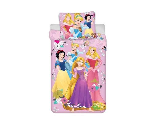 Disney Prinzessinnen Kinderbettwäsche Set – Cinderella 140 x 200 cm - Verwandeln Sie das Schlafzimmer Ihrer Kleinen mit dieser zauberhaften Disney Bettwäsche in ein Märchenland. Hergestellt aus 100% Baumwolle, bietet sie Komfort und eine liebevolle Gestaltung mit Schneewittchen, Cinderella, Rapunzel und Aurora.