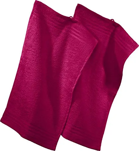 REDBEST Gästetuch New York 2er- Pack Fuchsia Größe 30x50 cm - leichte, weiche Qualität, saugstark, sehr strapazierfähig, 100% Baumwolle