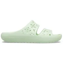 CROCS Classic Floral Cut Out Sandal - Unisex, Jade Tint (M7W9 / 39-40 EU) - Pantoletten mit floralem Cut-Out-Design, bequem und leicht für den perfekten Sommer-Look.