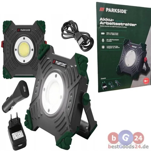 PARKSIDE Akku-LED-Arbeitsleuchte 20 W mit Powerbank-Funktion