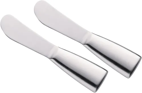 Cilio Buttermesser-Set 2 Stück - Messer-Sets - Hochwertige Edelstahl-Buttermesser, spülmaschinenfest und perfekt für den täglichen Gebrauch. Ideal für Frühstück und Snacks.