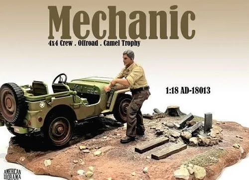 Mechanic Crew 4x4 Offroad Camel Trophy Nr. 3 American Diorama AD 18-013 Neu 1:18