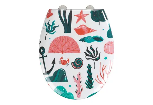 WENKO WC-Sitz Duroplast WC Toiletten Sitz Holiday (1-St), mit Absenkautomatik, belastbar bis 200 kg