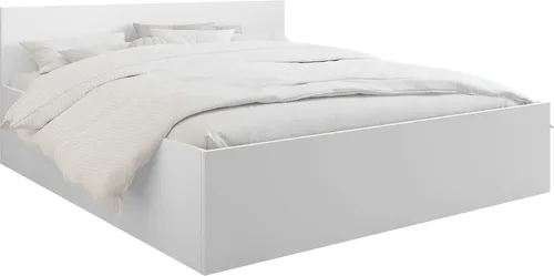 Mirjan24 Bett Tokyo, Elegantes Doppelbett mit Lattenrost, 160 x 200 cm - Stilvolles Doppelbett Tokyo in Alpinweiß mit robustem Lattenrost, ideal für ein modernes Schlafzimmer. Matratze separat erhältlich, einfache Selbstmontage.