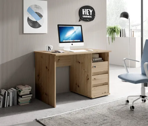 Schreibtisch Flinn in Eiche Artisan
