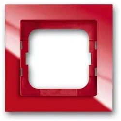 Busch-Jaeger 1721-287 Abdeckrahmen 1-fach  Busch-axcent, rot glänzend