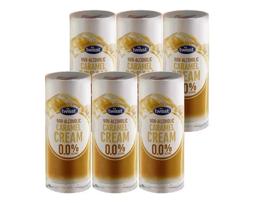 twisst Mixgetränk, Twisst Caramel Cream Vanille Kaffee ohne Alkohol 240ml 6er Pack