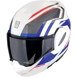 Scorpion EXO Tech Evo Furio Helm, weiss-rot-blau, Größe XS von Scorpion