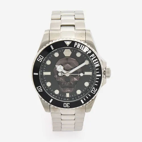 PHILIPP PLEIN Quarzuhr THE $KULL DIVER - Hochwertige Herrenuhr aus Edelstahl, mit Quarz-Analoguhrwerk für präzise Zeitmessung und stilvolles Design.