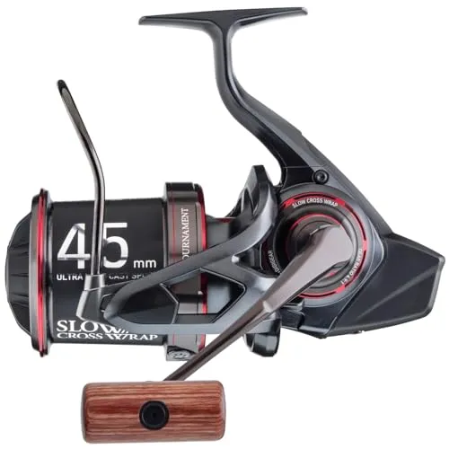 DAIWA Tournament Basia 45SCW QD - High-Performance Karpfenrolle - Angelrolle für Karpfenangler mit 9 Kugellagern, einer Bremskraft von 10kg und leichtem Zaion Rollenkörper für höchste Präzision und Haltbarkeit.
