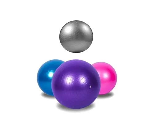 tempo di saldi Gymnastikball 55 cm aufblasbar und rutschfest für Yoga Fitness Pilates