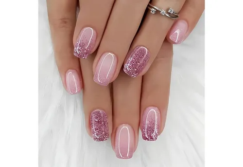 LuxusKollektion Kunstfingernägel Press on Nägel Set 24-teilig mit Jelly Kleber und Nagelfeile