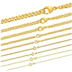 HOPLO Panzerkette Goldkette Panzerkette Länge 60cm