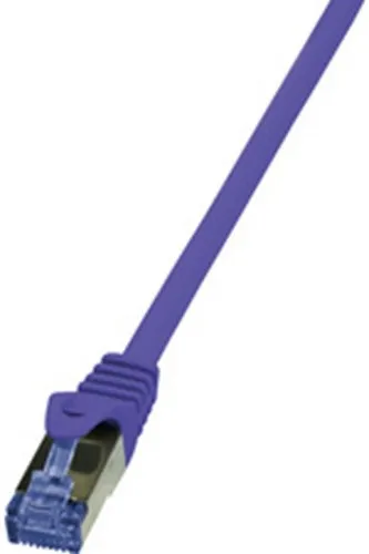 LogiLink Patchkabel, Kat. 6A, S/FTP, 0,25 m, violett in lila von LogiLink Professional