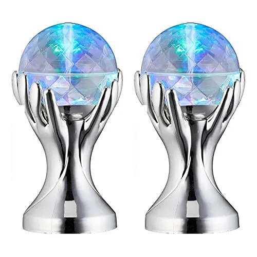 2x LED Partyleuchte Hand Discokugel 360° Lichteffekt Rotation Partylicht Disco Party Projektor Discolicht Kugel