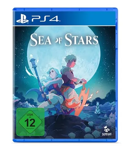 Sea of Stars - PS4 [EU Version] - Spiele für PlayStation 4, erlebe spannende rundenbasierte Kämpfe und eine vielfältige Welt voller Abenteuer und Geschichten.