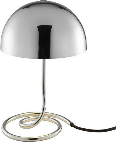 OTTO home Tischleuchte Charlett Pilz Lampe, Ø 20 cm, Spiralfuß, G9