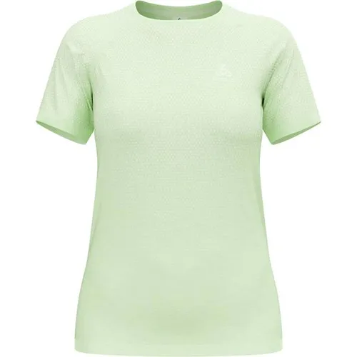 Odlo Essential Seamless Kurzarmshirt für Damen - Vert - XS - Trainingsbekleidung, atmungsaktiv und ideal für Laufsessions, bietet höchsten Tragekomfort und Bewegungsfreiheit.