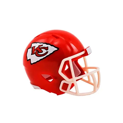 Riddell Mini-American-Football-Helm, NFL-Team: Kansas City Chiefs, im Taschenformat, Speed Pocket