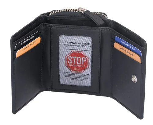 GlücksNugget Geldbörse SN Damenbörse LEMONDO schwarz