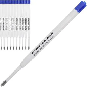 WESTCOTT Kugelschreiberminen XB blau, 10 St.