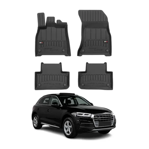 OMAC Gummi Fußmatten für Audi Q5 FY 2017-2024 Premium 3D Automatten Schwarz