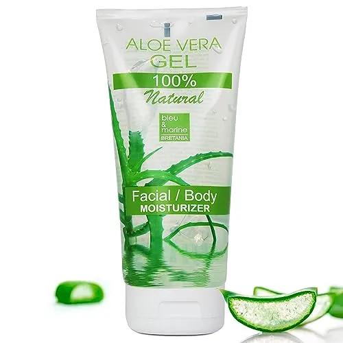 Aloe-Vera-Gel 200 ml aus Bio-Pflanzen der Kanarischen Inseln, Skincare Babys und Haustiere, Frisches Blatt Vegan Sonnenbrand Feuchtigkeitscreme Gesicht, 100% Reines Natürliches