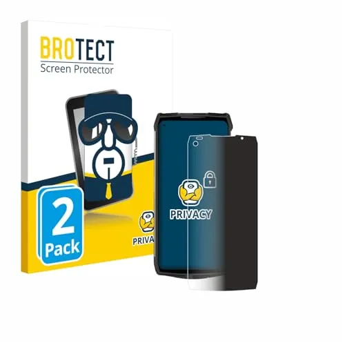 BROTECT 2 Stück Anti-Spy Blickschutzfolie für Ulefone Power Armor 13 Privacy Screen Protector [Displayschutz-Folie, Sichtschutz, Blaulichtfilter]