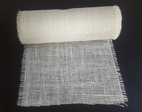 Tischläufer Weiß von Jute und Fallenquelle