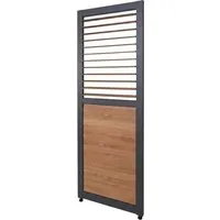 BERLINLODGE Lamellenwand Für Pergola HxB 220x68 Lamellenpaneel Modul Paneel Seitenwand Anthrazit Holzoptik Aluminium