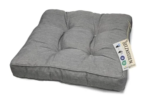 sunnypillow Gartenkissen 50x50 cm - UV-beständig und bequem - Polster für Stühle & Sessel, ideal für Gartenmöbel mit 10 cm Dicke für höchsten Komfort und UV-beständig für langanhaltende Farbtreue.