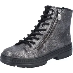 Rieker Damen Schnürstiefeletten N0031 - Wanderschuhe mit lose Einlage, warm gefüttert und ideal für Übergang und Winter, bieten Komfort für normale bis breitere Füße.