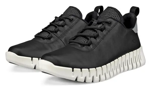 Ecco Gruuv Damen Sneaker Schwarz 36 EU - Sportliche Sneaker für Damen aus hochwertigem Glattleder. Mit herausnehmbaren Einlegesohlen für individuellen Komfort und einer flexiblen Gummisohle für optimalen Halt.