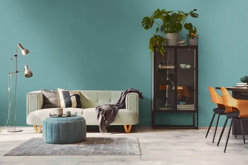 Vliestapete Textil Optik Modern Struktur Einfarbig Türkis 3978-36 (2,50€/1qm)