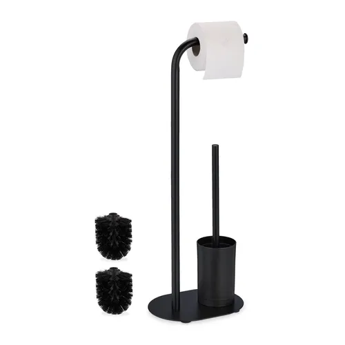Toilettenbürsten & -halter Schwarz von Relaxdays