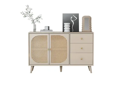 OKWISH Sideboard für Esszimmer und Wohnzimmer – Kommode mit Stauraum