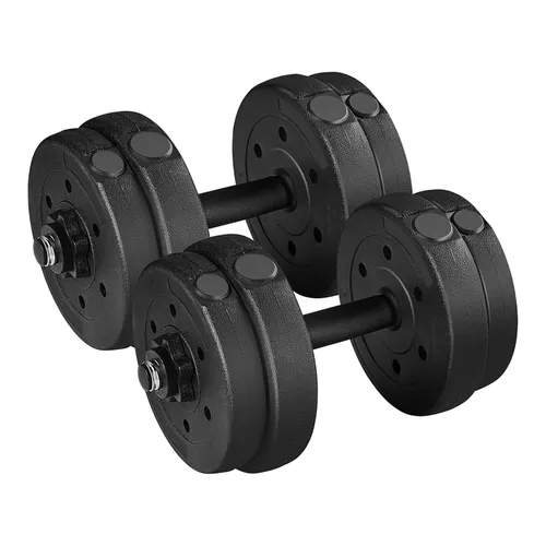 Yaheetech Hantel-Set 15/20/25/30 Kg, verstellbare Kurzhanteln für effektives Training