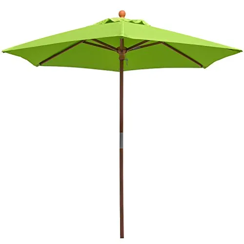 anndora® Sonnenschirm Marktschirm Balkonschirm ø 2,1 m in grün von anndora