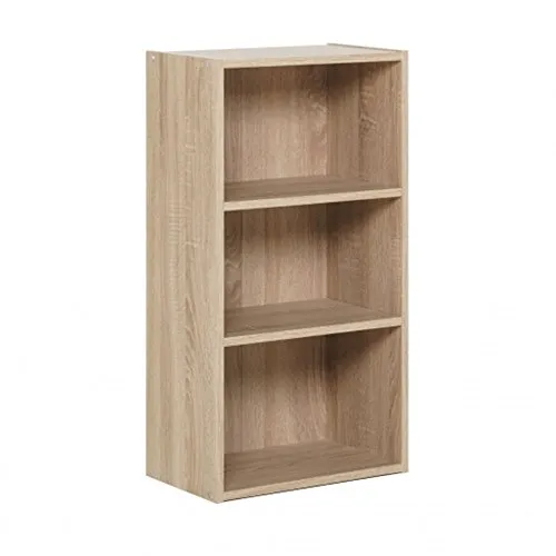 Bücherregal - Regal in 3 Farben und Größen, made in Germany - Stilvolles Bücherregal aus Sonoma Eiche, erhältlich in 3 Größen und 3 Farben. Ideal für jeden Raum mit robustem Design und hochwertiger Verarbeitung.