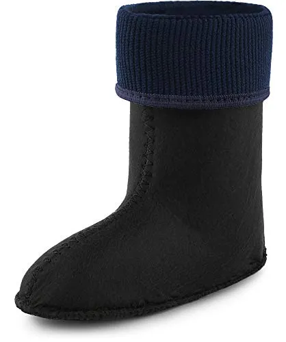 Ladeheid Kinder Mädchen Jungen Wärmende Stiefelsocken für Gummistiefel Innenschuh KL058 (Dunkelblau, 23 EU)