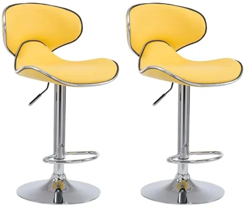 CLP Barhocker Las Vegas 2er Set in gelb von CLP