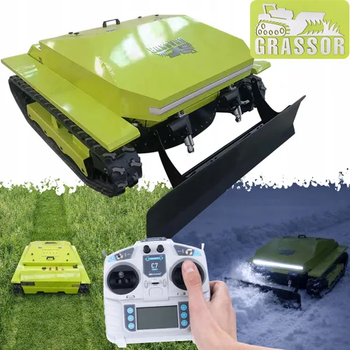 Grassor TerraForce 900T-G20CP Climb – Hybrid-Rasenroboter mit Schneepflug