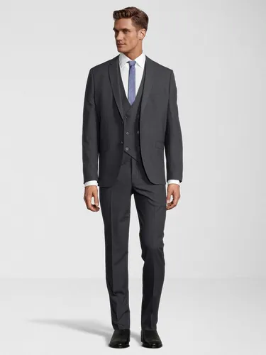 Steffen Klein Herren Business Anzug 3-teilig mit Weste - Eleganter 3-teiliges Herrenanzug in Slim Fit, ideal für Business-Anlässe. Klassischer Stoff mit edler Oberfläche und verstellbarer Weste für optimalen Tragekomfort.