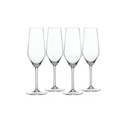 Spiegelau Champagnerflöten 4er Set Style , transparent/klar , Glas , Maße (cm): B: 15,2 H: 23,4 T: 15.2