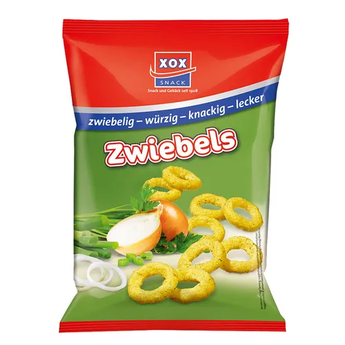 XOX Zwiebels pikante Zwiebelringe mit würzigem Kräuteraroma 100g