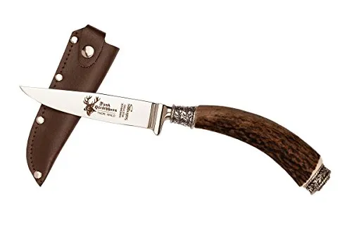 Trachtenmesser/Hirschfänger - EDELWEISS - von Thüringer Hirschhornverarbeitung