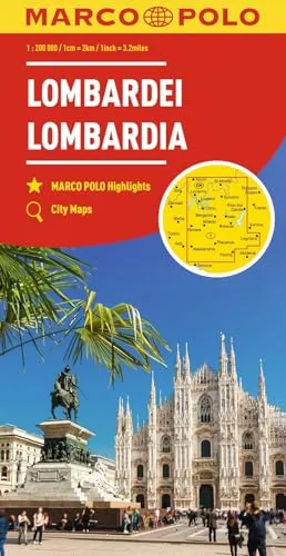 MARCO POLO Regionalkarte Italien 02 Lombardei, Oberitalienische Seen 1:200.000