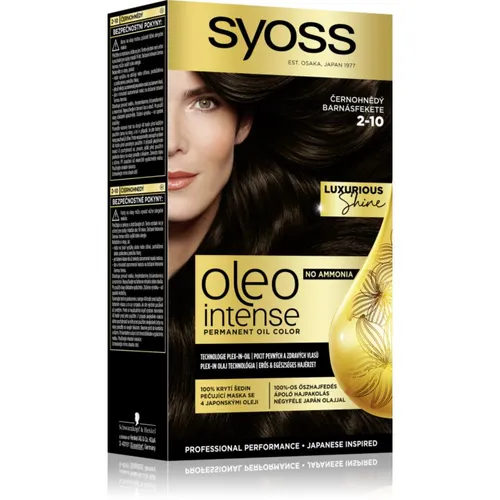 Syoss Oleo Intense Permanent-Haarfarbe 2-10 Black Brown